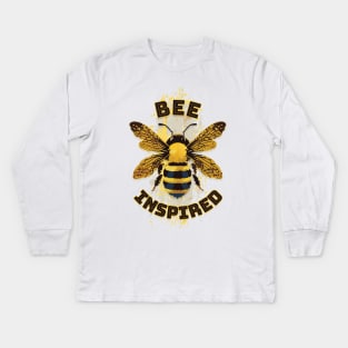 Bee Inspired Kids Long Sleeve T-Shirt